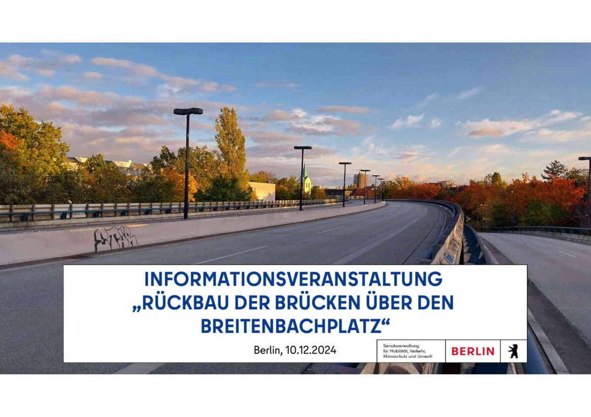 Infoveranstaltung zum Brückenabriss